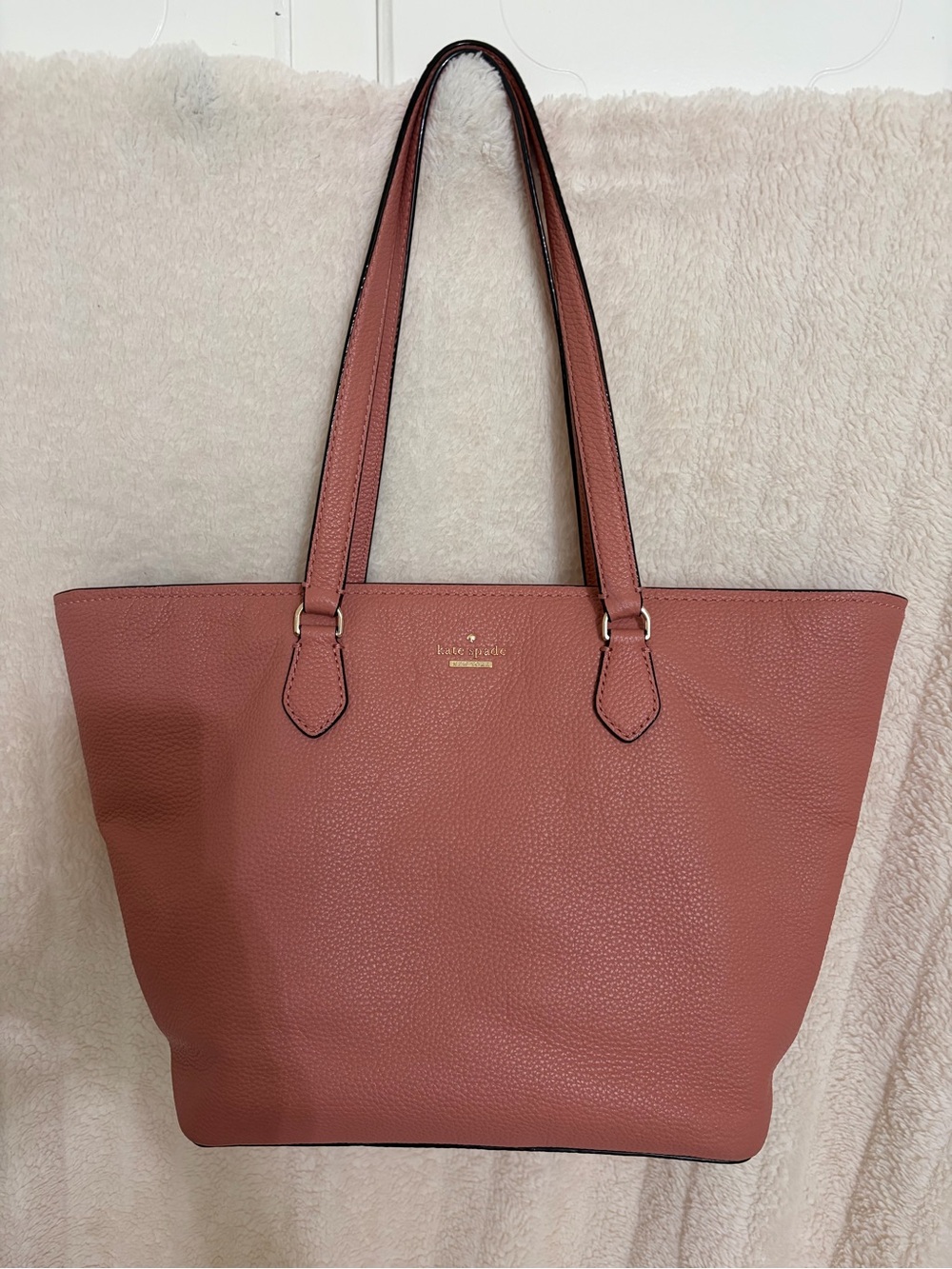kate spade Rosewood Pebbled Leather Tote